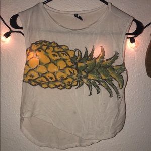 Dainty pineapple crop top